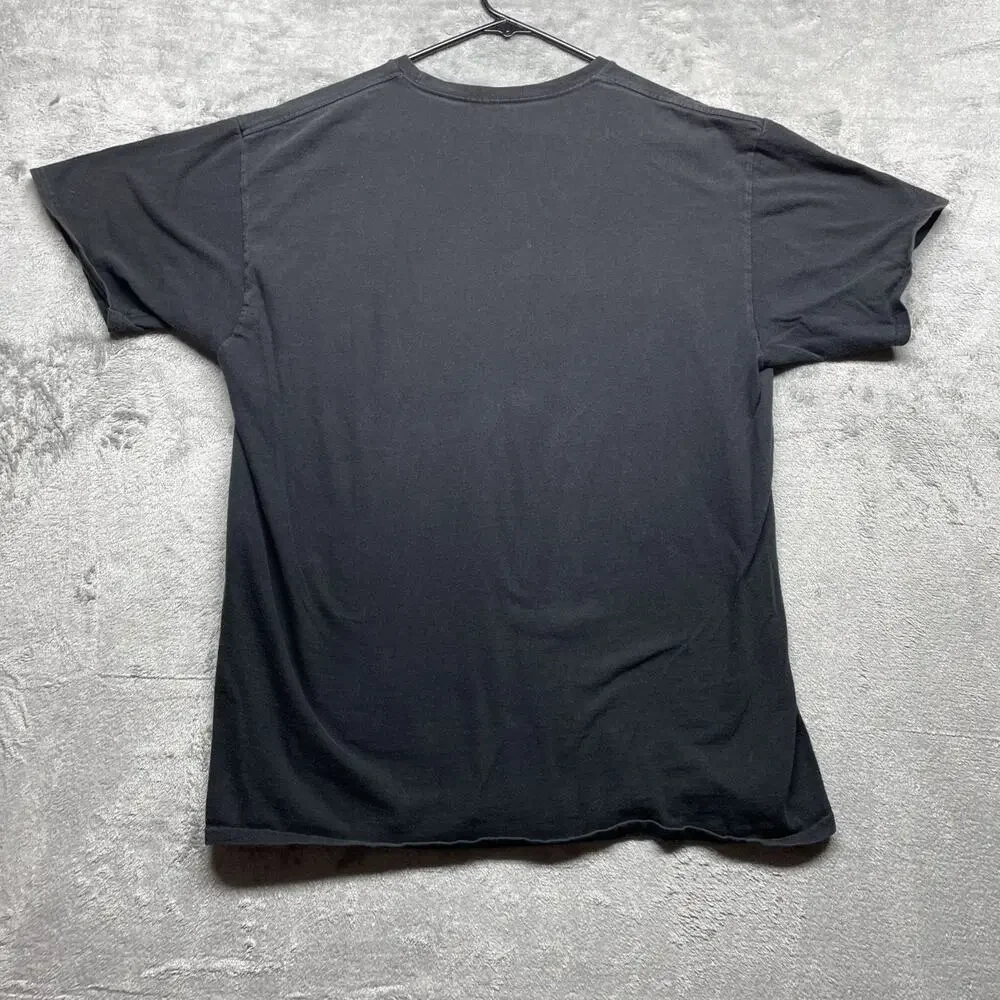 Vintage Quicksilver Shirt Mens Large Faded Black Graphic Short Sleeve Skate Tee